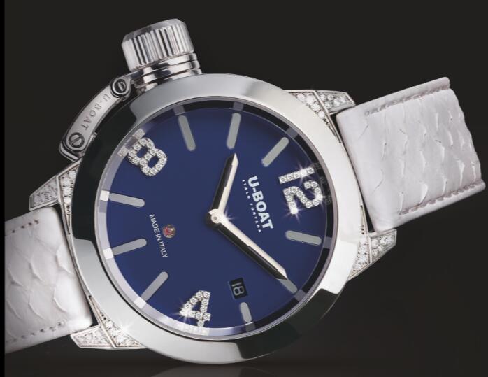 U-BOAT CLASSICO 40 BLUE DIAL DIAMOND 7077 Replica Watch